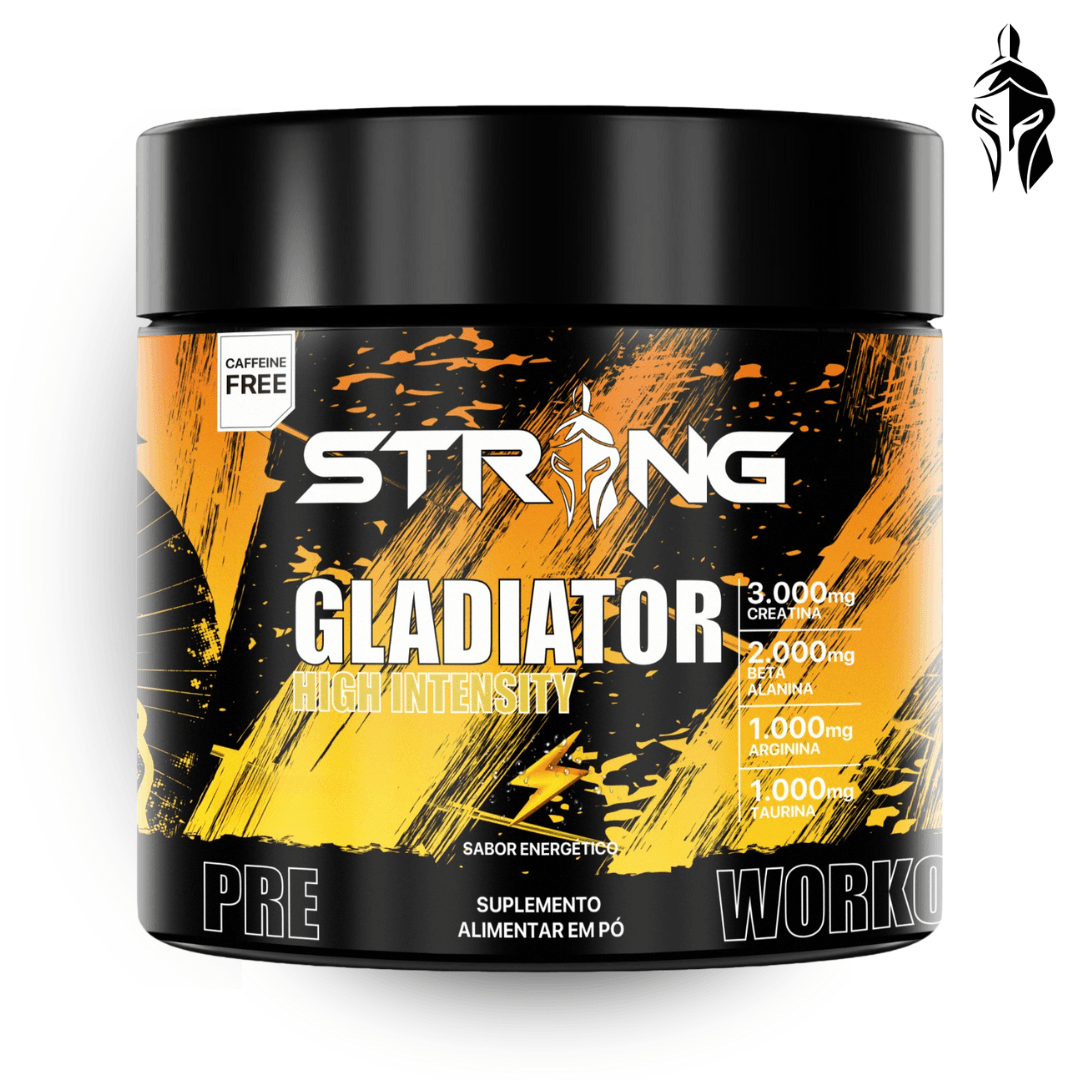 Gladiator Pré-Workout 150g - Pré-Treino Sem Cafeína - Strong