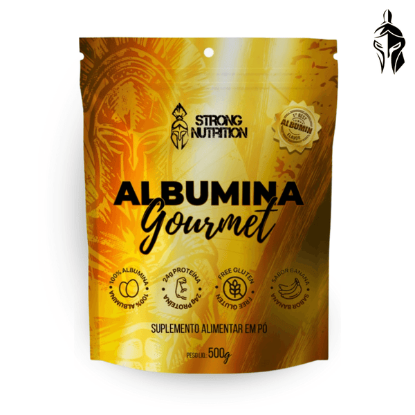 Albumina Gourmet 500g - Proteína Natural da Clara do Ovo - Strong